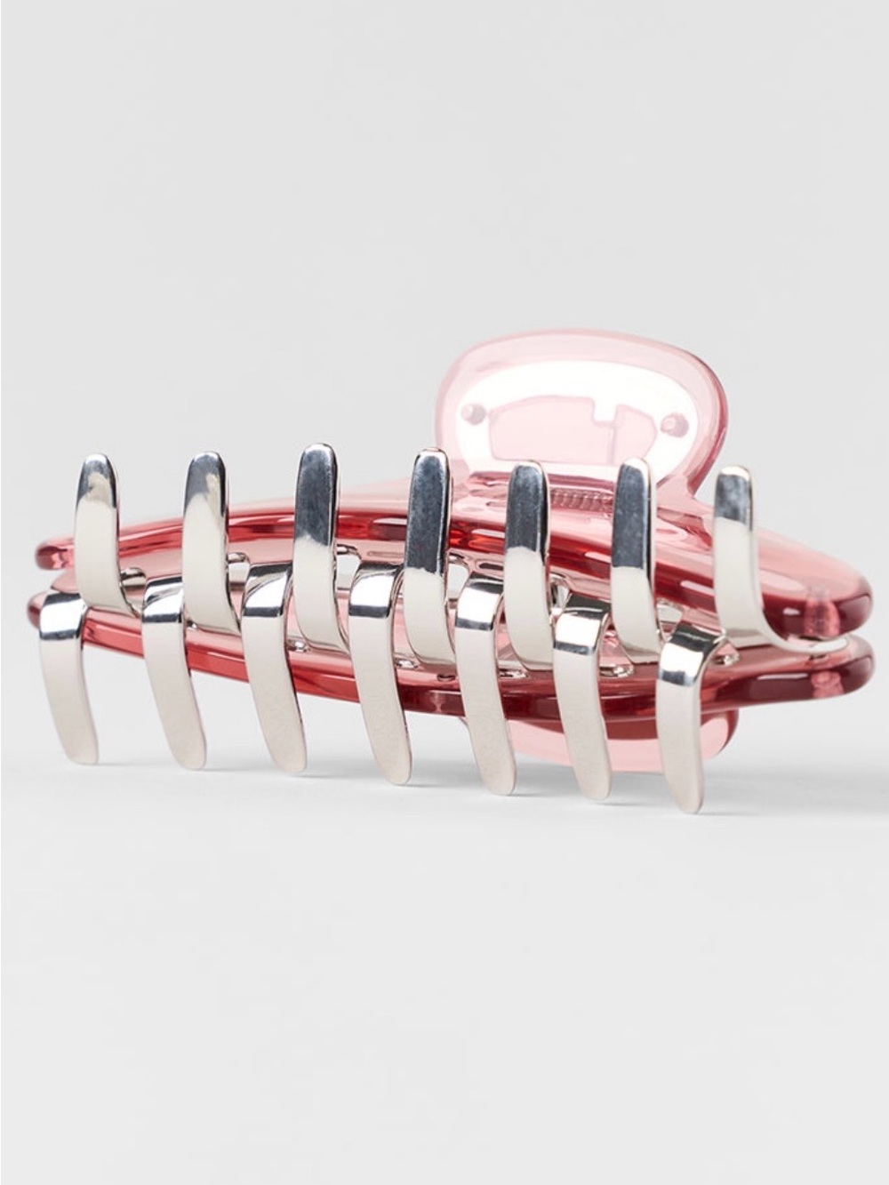 ALO Yoga Vintage Pink and Chrome Hair Claw Clip - Picture 4 of 5